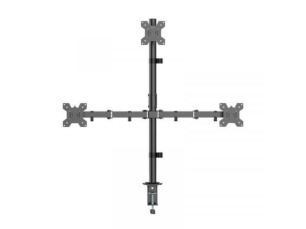 Monitorfäste Trippel 17-32 376mm Svart