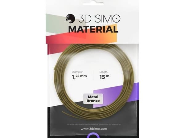 3DSimo 3DSimo Filament METAL - zloty 15m