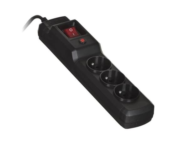 Activejet COMBO 3GN 5M pistorasia 3 pistorasiaa (pistorasioita) Sisätiloissa Musta
