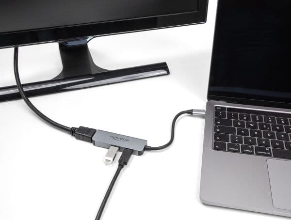 Delock - Telakointiasema - USB-C / Thunderbolt 3 / Thunderbolt 4 - HDMI