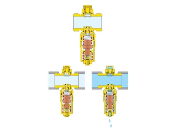 Caleffi frostskyddsventil i mässing 1" 108601