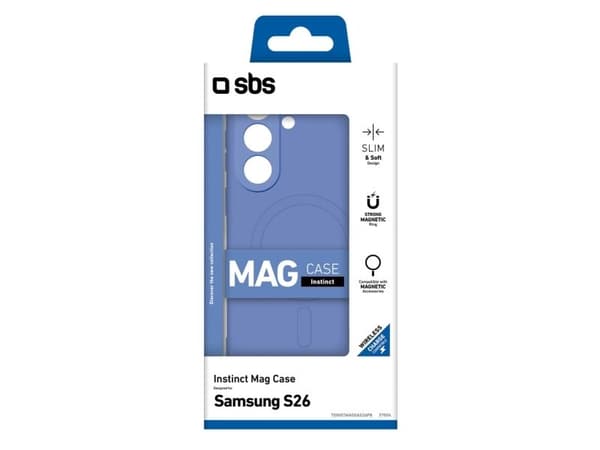 SBS Instinct Mag, Fodral, Samsung, S26+, Blå