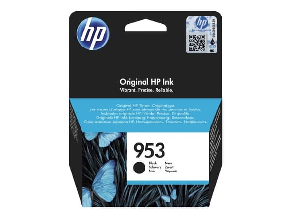Blækpatron, HP 953, 23,5 ml, 1.000 sider, sort