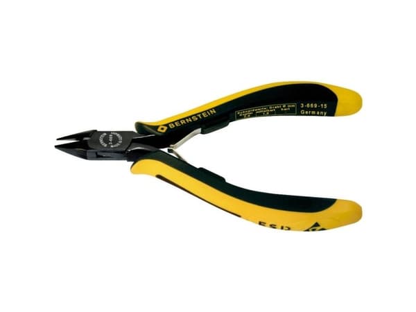 BERNSTEIN Tools for Electronics EUROline 3-669-15 ESD sidoskär utan fas 135 mm