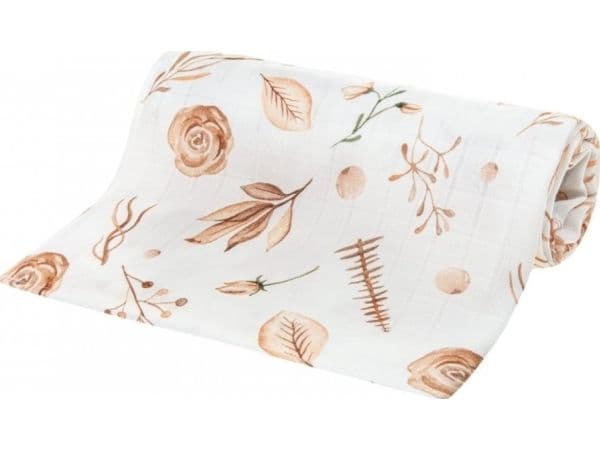 BOCIOLAND-BOC0365 bambu-blöja 75 x 75 cm boho flowers