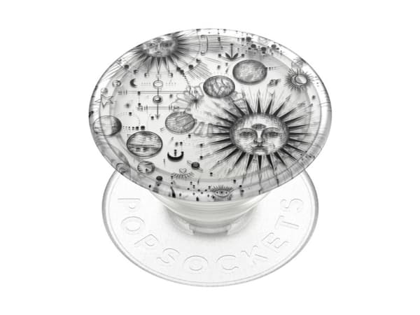 PopSockets PlantCore, Grepp, Svart, Grå, Translucent, Universal, 1 styck, 38,8 mm, 38,8 mm