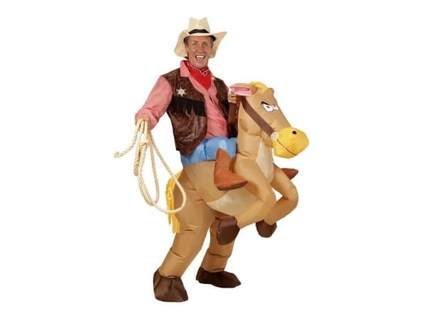 Oppustelig hest kostume