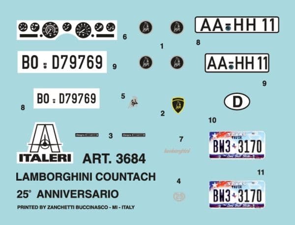 1:24 Lamborghini Countach 25th Anniversary