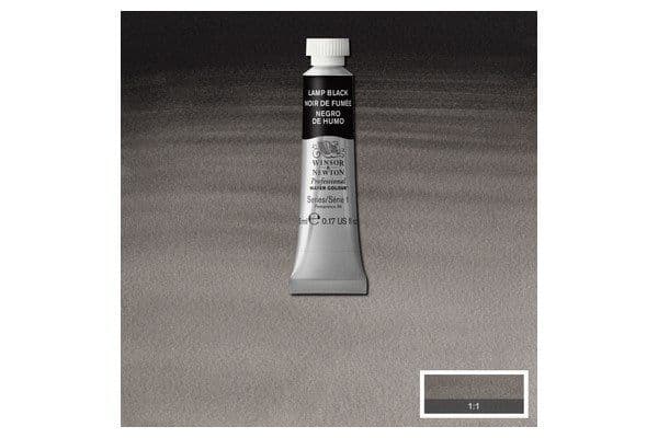 Akvarell proff. 5 ml lamp black 337