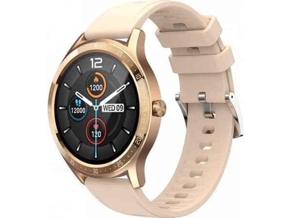MaxCom FW43 Cobalt 2 - Aluminum - smart klocka - display 1.28" - Bluetooth - 51 g  - guld