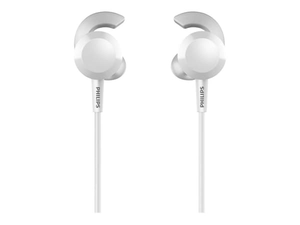 Philips TAE4205WT - Ørepropper med mikrofon - i øret - Bluetooth - trådløs - hvit