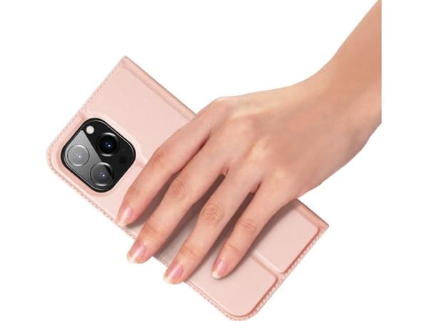 Dux Ducis Skin Pro flip-skydd för iPhone 14 Pro Max - rosa