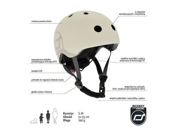 Scoot & Ride hjälm S-M Ash