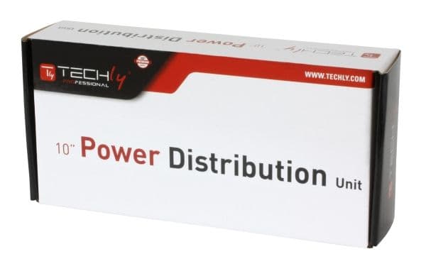 Techly 10" 1U 4x Schuko 1.8m PDU virtapiiri (I-CASE M10-4ITY)