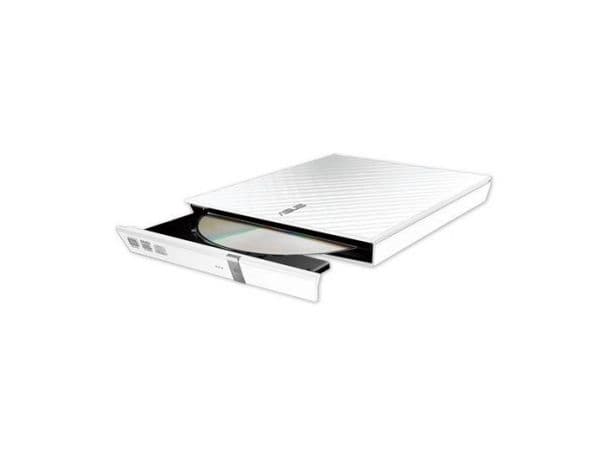 ASUS SDRW-08D2S-U LITE - Diskenhet - DVD±RW (±R DL) / DVD-RAM - 8x/8x/5x - USB 2.0 - extern - vit