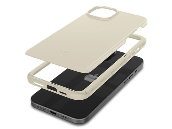 Spigen Thin Fit suojakuori iPhone 15 Plus - beige