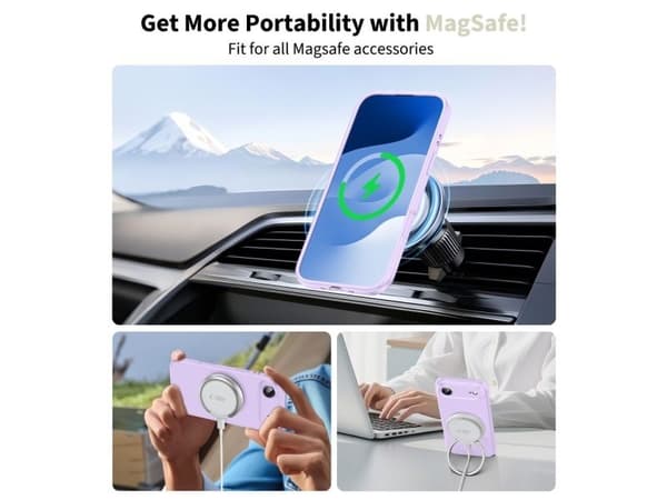 Tech-Protect silikon MagSafe-deksel til iPhone 17 Air - lilla