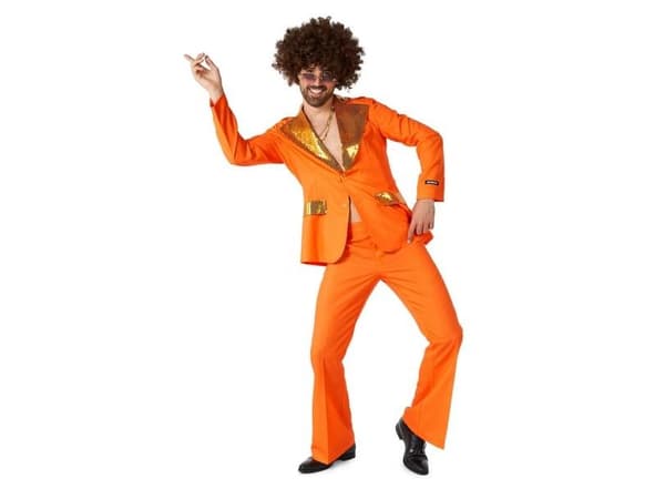 Orange disko-dräkt
