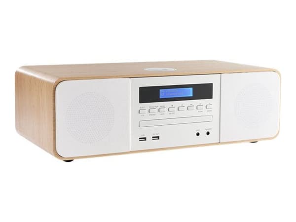 Thomson MIC201IDABBT - Mikrosystem - 60 Watt (Total) - vit, trä