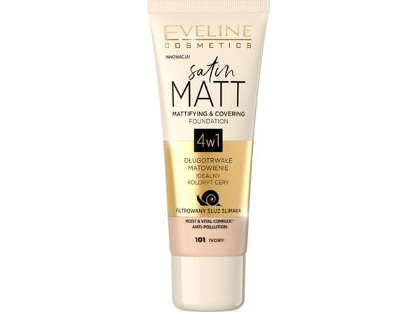 Eveline Satin Matt 4w1 101 Ivory 30 ml