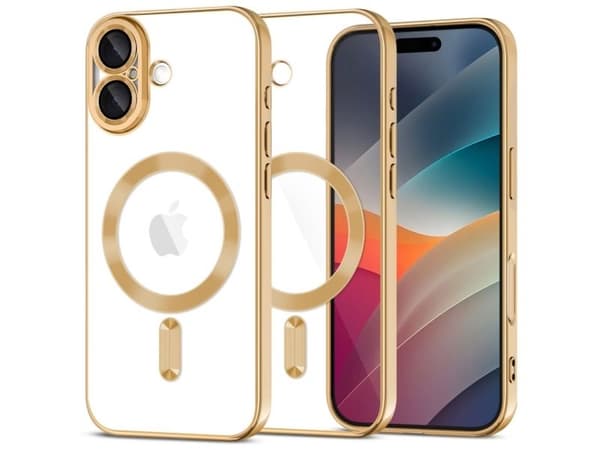 Tech-Protect MagFlex MagSafe Case for iPhone 17 - Transparent Gold