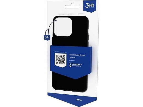 3MK Matt Case, Rund (shell case), Apple, iPhone 14, 15,5 cm (6.1"), Svart