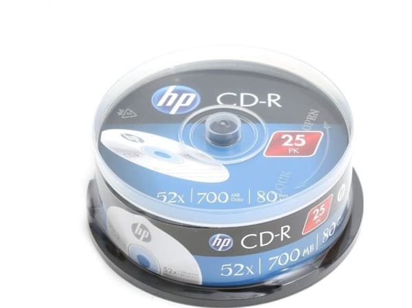 HP CD-R 700MB 52X CAKE*25