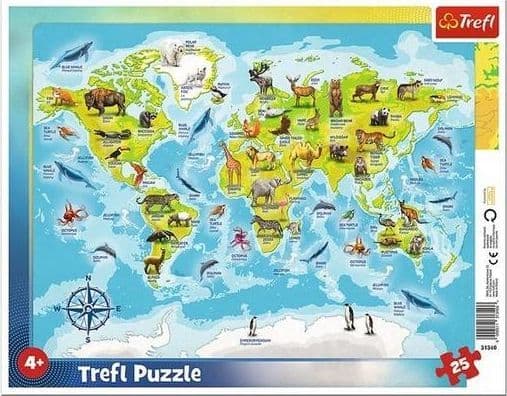 Trefl 31340, 25 stykker, Dyr, 4 år