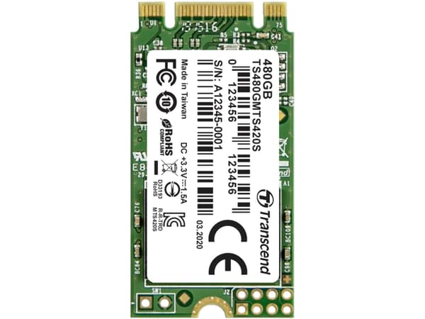 Transcend 420S - SSD - 480 GB - intern - M.2 2242 - SATA 6Gb/s
