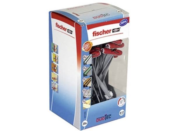 fischer nylonkipdybel DUOTEC, 20 stk.