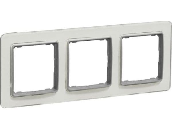 Schneider Electric Sedna Elements ram 3-fack, vitt glas