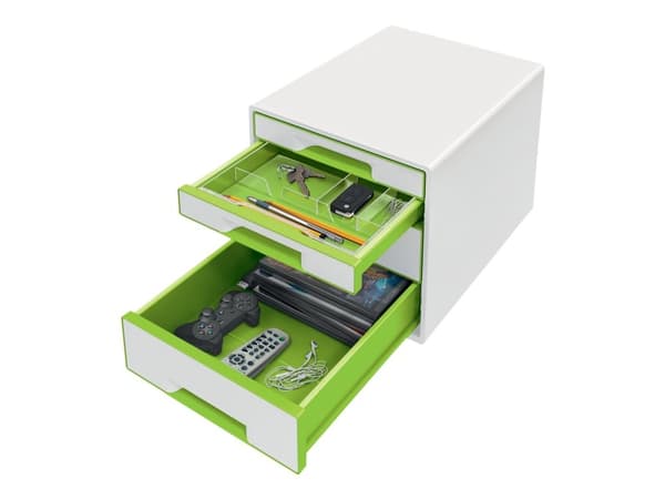 Leitz WOW CUBE - Skuffskap - 4 skuffer - for A4 Maxi - grønn