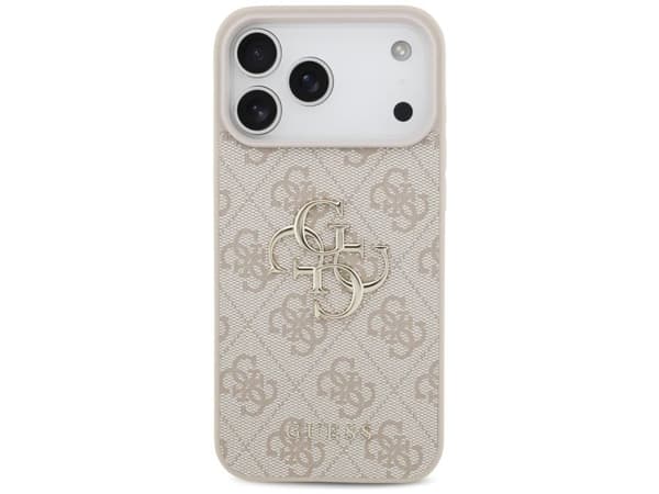 Guess 4G Big Logo-deksel til iPhone 17 Pro Max - Rosa