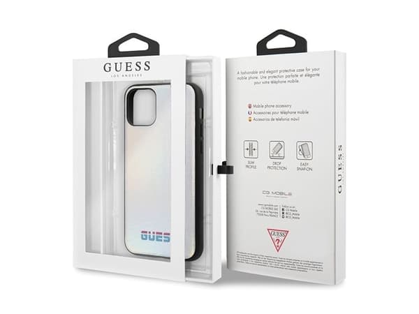 Guess GUHCN65BLD hardcase til iPhone 11 Pro Max sølv/sølv iriserende