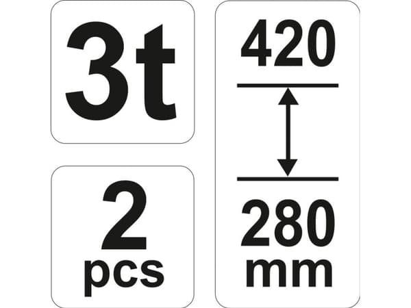 YATO STANDS 2pcs 3 TONS, 280-420mm