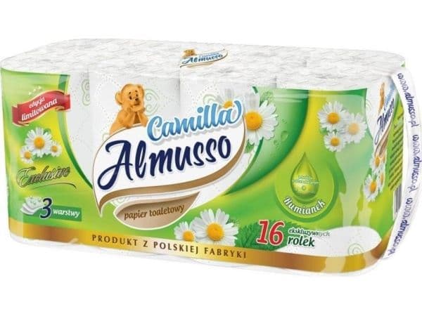 Almusso toalettpapper Decor, 3-lagers, 6 st