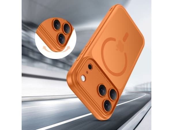 Tech-Protect Magpeak MagSafe CC-skal för iPhone 17 Pro - orange