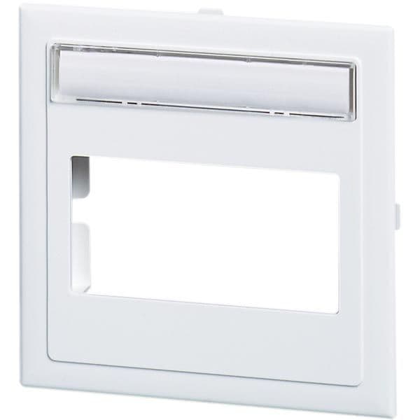 Plain data cap for wall mounting, white