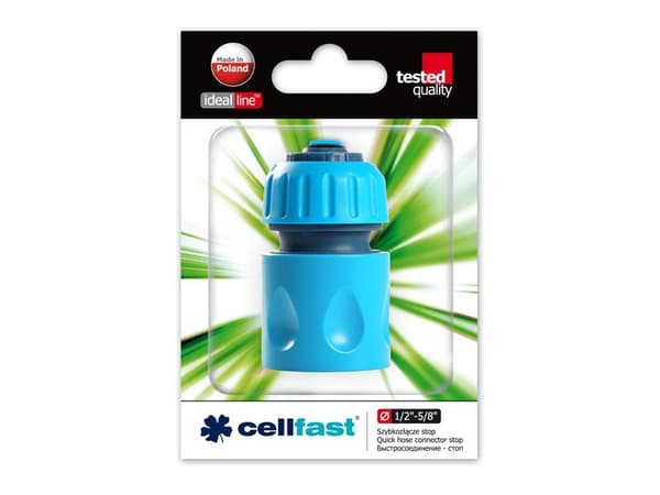 CELLFAST BASIC 1/2" - 5/8", Slangestik, 1/2", Acrylonitrilbutadienstyren, Sort, Blå