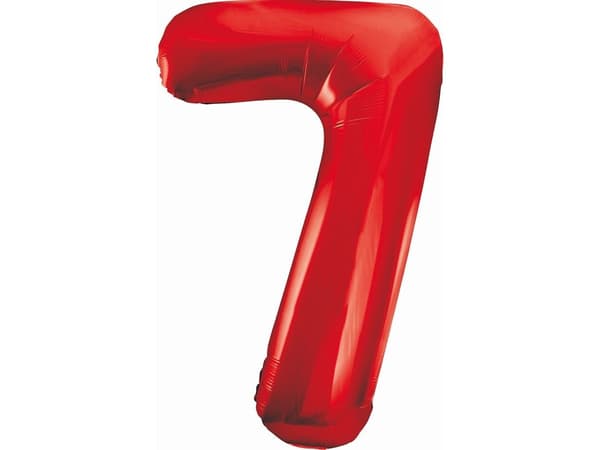 GoDan folio ilmapallo numero 7 punainen, 85cm