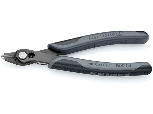 Knipex 78 61 140 ESD, Rustfritt stål, Sort