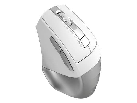A4Tech Fstyler FB35CS, högerhand, Optisk, Trådlös RF + Bluetooth, 2000 DPI, Grå, Vit