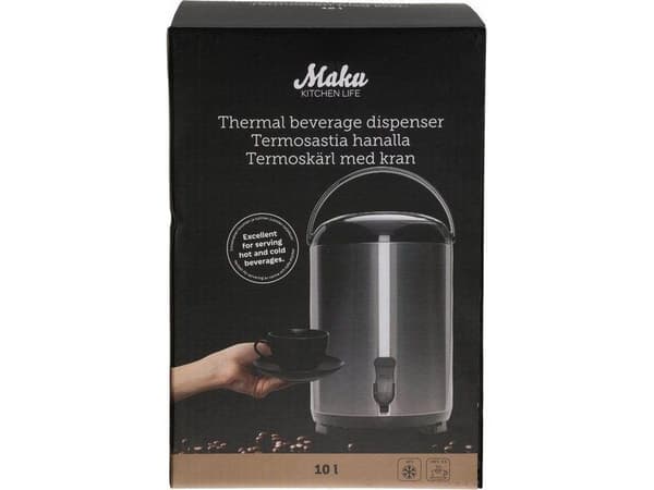 Termisk drikkedispenser med kran Maku, 10L