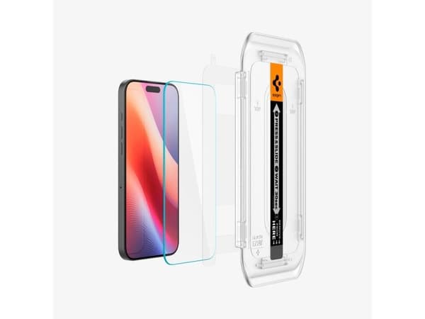 Spigen GLAS.tR EZ Fit, Apple, iPhone 16 Pro Max, Transparent, 2 styck