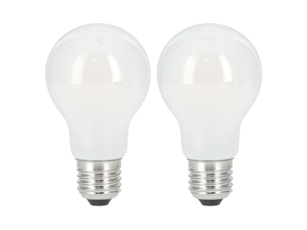 112904 A60 Filament E27 806lm ww 2-pk