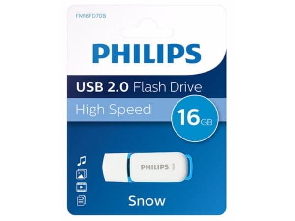 Philips FM16FD70B Snow edition 2.0 - USB-flashstasjon - 16 GB - USB 2.0