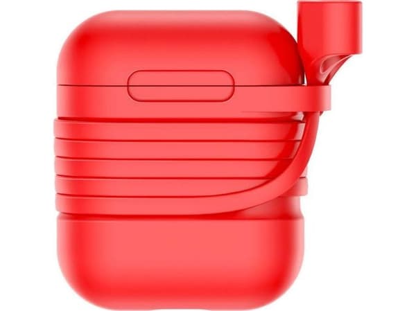 Baseus skyddsfodral för AirPods + rem röd