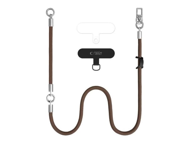 4kom.pl TECH-PROTECT C10S rope crossbody & wrist valnöt/titanium