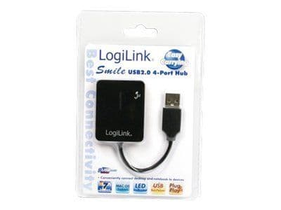 LogiLink Smile USB2.0 4-Port Hub - Hubb - 4 x USB 2.0