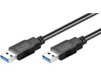 MicroConnect - USB-kabel - USB typ A (hane) till USB typ A (hane) - USB 3.0 - 5 m - svart